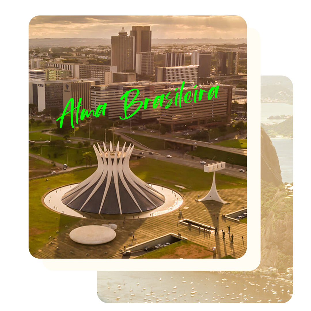 Mockup do aplicativo Car Siga Me com botões das lojas.